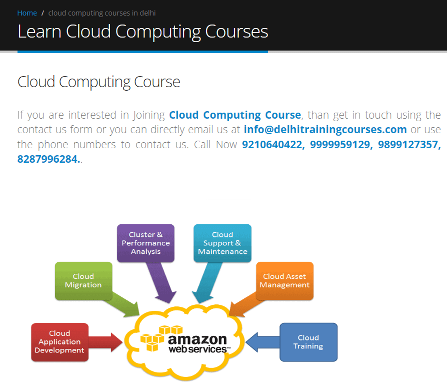 Cloud Computing course by DICC