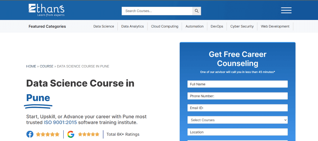 Ethans Data Science Course