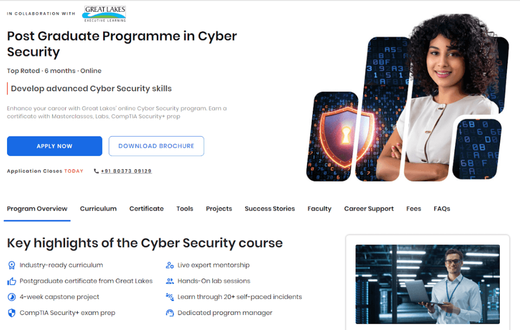 GreatLearning Post Graduate Programme In Cyber Security