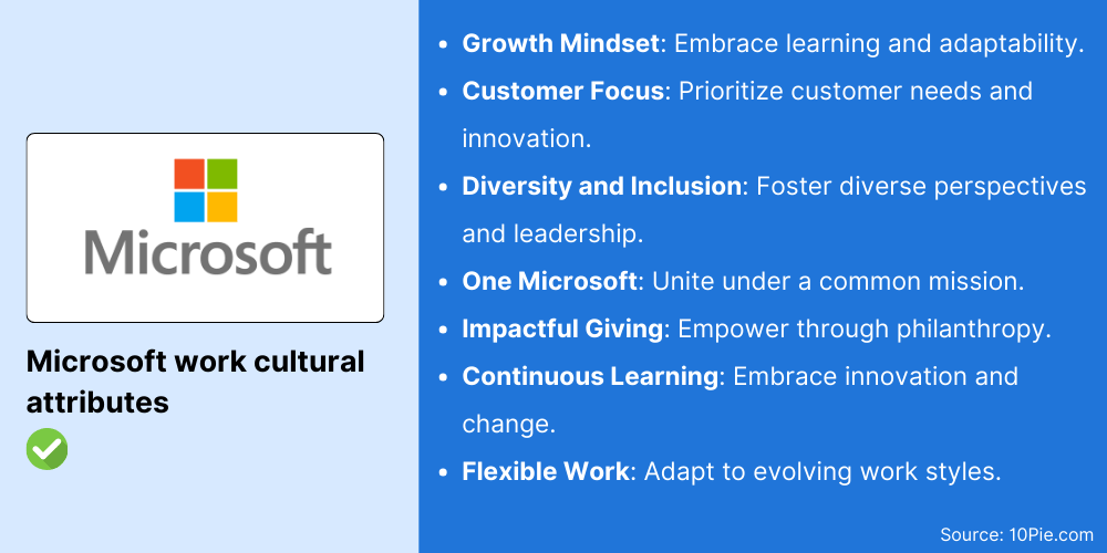 Microsoft work cultural attributes
