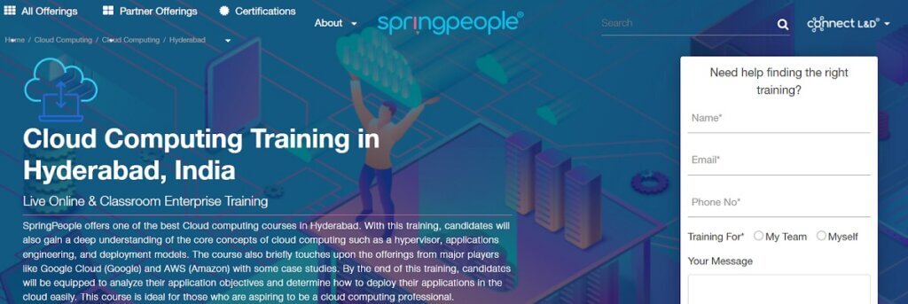 Cloud computing course by Springpeople