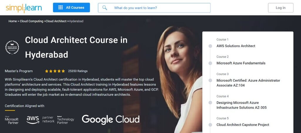 Cloud computing course by simplilearn
