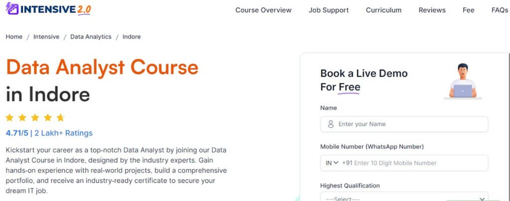 Data analyst course by Intensive 2.0