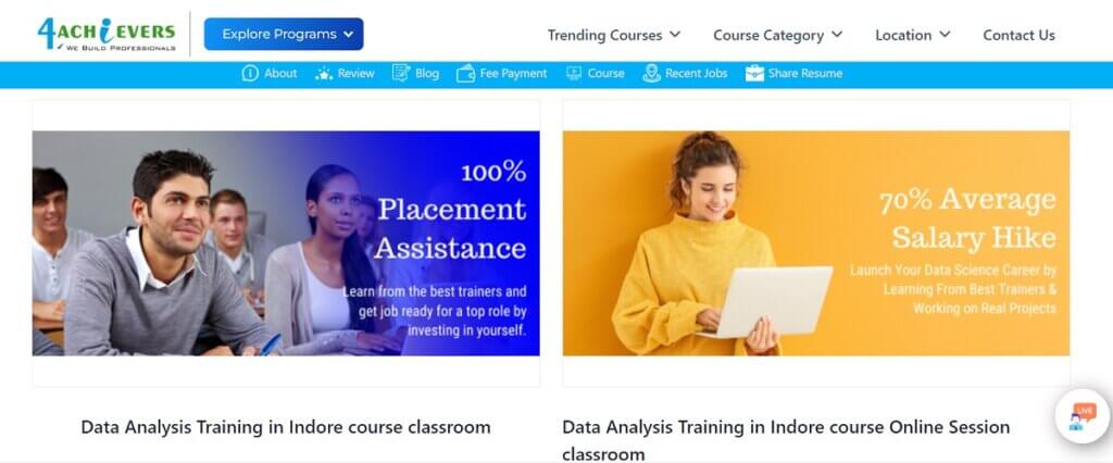 Data analytics course by 4Achievers