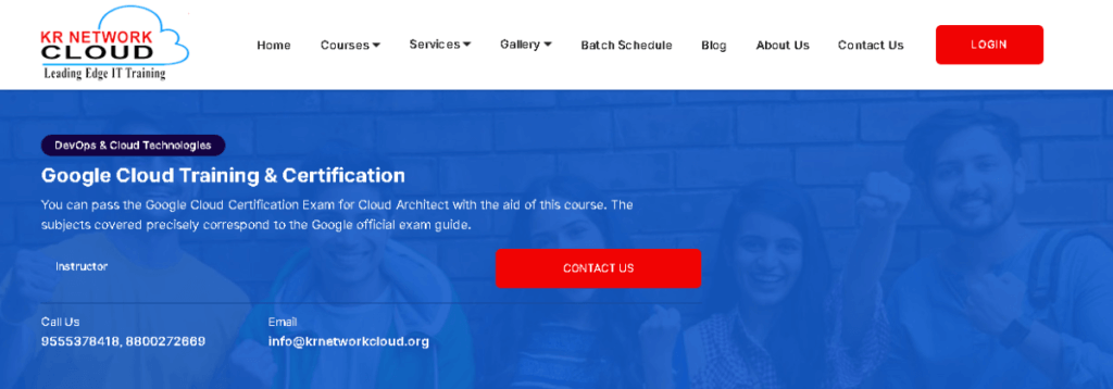 Google Cloud Training & Certification by KR Network Cloud